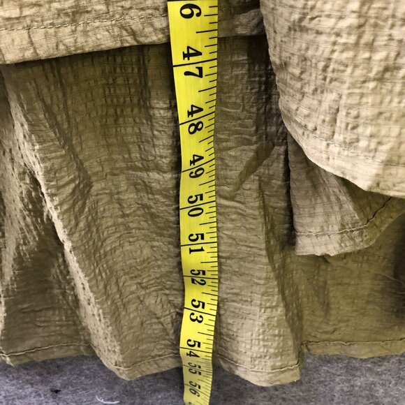 Listicle Ariana Long Sleeve Maxi Dress L Olive Green Square Neck Boho Peasant - Picture 8 of 12